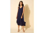 Robe midi à col V