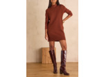 Robe pull sans manches en laine RAPHAELLE