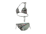 Maillot de bain 2 pièces triangle arena Water Print String pour femmes