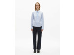 Chemise a manches longues a volants light blue