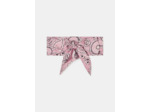 Foulard Eulalie rose imprimé bandana