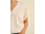 Pull manches courtes en cachemire