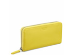 Le cuir lisse portef. long zip