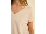 Tee-shirt col V en coton