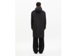 Parka à traitement déperlant type trench à capuche noire black