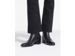 Bottines en cuir avec zip interieur black