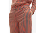 Pantalon large à rayures rouge et bleu bleu