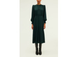 Robe midi satinée unie - SAFA