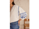 Blouse SALLY en coton brodée