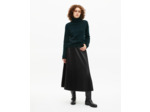 Pull col montant en laine vert foncé green