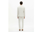 Veste de costume droite classique 2 boutons ecru