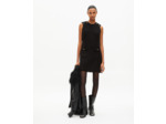 Robe courte en tweed noire black