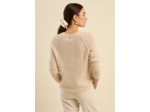 Pull col rond oversize en laine et alpaga