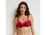 Soutien-gorge emboitant armatures en microfibre Bordeaux Dim Generous