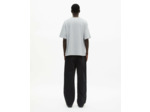 T-shirt manches courtes avec print devant anthracite melange