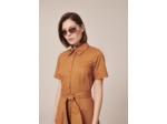 Robe Retronie Cognac en Coton