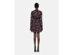 Robe courte avec imprimé cerise black - red