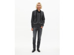 Pull col rond en cachemire gris dark grey melange