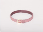 Ceinture cuir lisse boucle argentée ou dorée