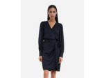 Robe courte decollete navy