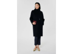 Manteau Mafalda Nuit en Laine