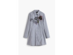 Robe À Manches Longues En Tissu – Femme