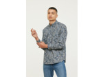 Chemise allover avec poche et broderie poitrine