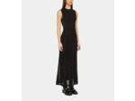 Robe Longue Noire En Maille Ajourée black