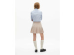 Mini jupe plissee lila