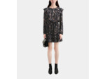 Robe Courte A Manches Longues black / pink