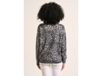 Pull en cachemire imprimé léopard