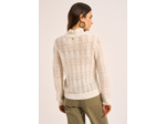 Pull fin col montant dentelle