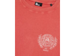 T-Shirt Rouge Avec Sérigraphie Blason red brique