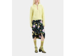 Pull Col Vareuse A Torsades yellow