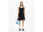 Robe courte a bretelle a dentelle black