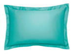 Taie d'oreiller Harmonie Satin de coton coloris Turquoise