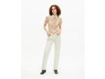 Chemise manches courtes à pois beige beige / red
