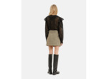 Mini jupe en tweed black / gold