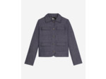 Veste courte 4 poches a rabat blue