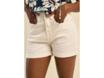 Short en jean avec revers
