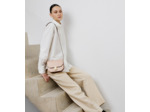 Petit sac bandoulière Rose en cuir lisse