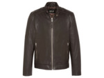 Blouson motard, cuir d'agneau