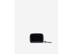 Porte-monnaie amelia en cuir craquelé noir black