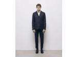 Veste Costume En Laine Poches Rabats navy