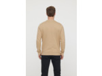Sweat basique en coton bio gratté et print poitrine