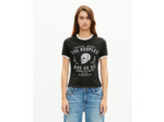 T-shirt avec sérigraphie noir black washed