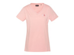 T-shirt col V avec broderie cœur