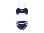 Maillot de bain 2 pièces arena Performance Icons Cross Back Solid pour femmes