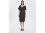 Robe en maille fine kaki