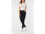 Denim slim fit, jambes ajustées, taille medium haut